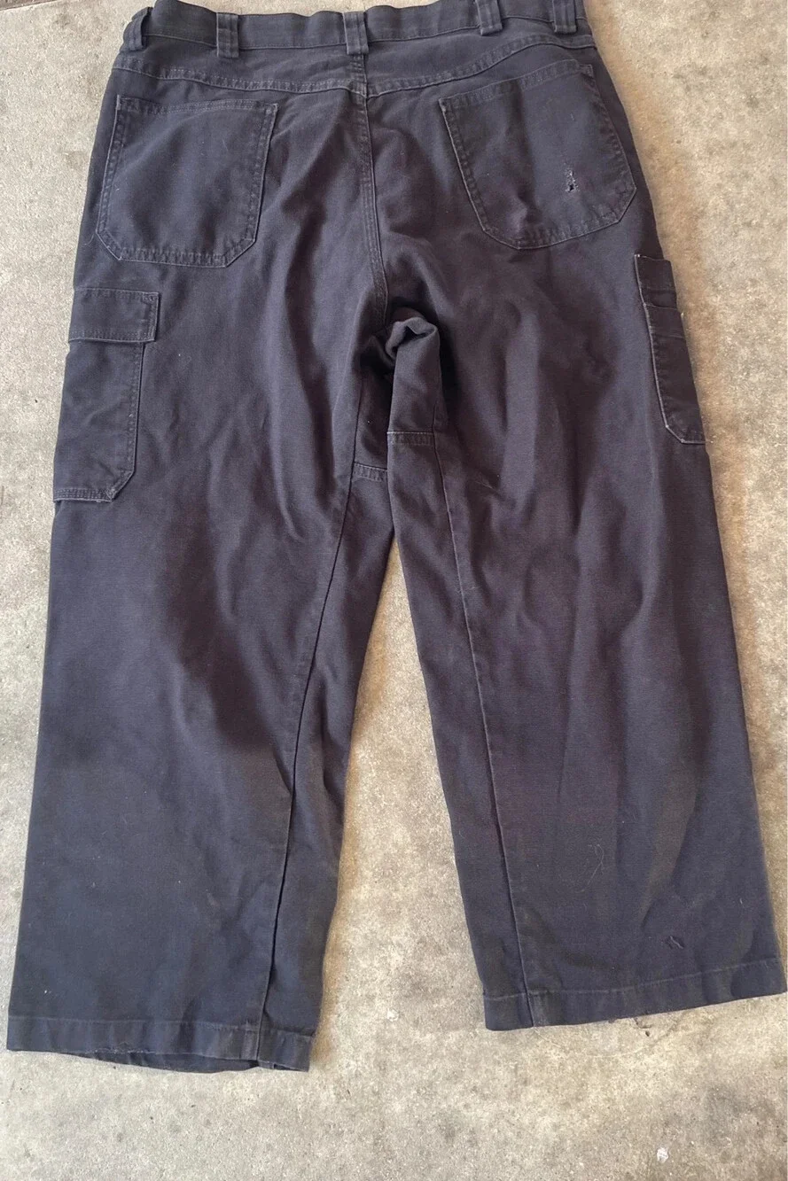 Red Kap work apparel mens Black Pants with pockets sz 36
